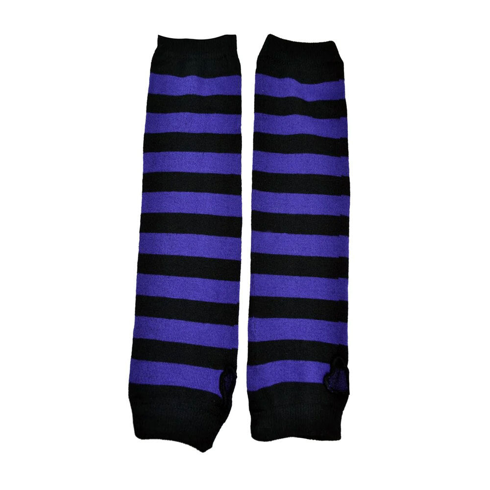 Stripe Arm Sleeves - Punk'd Purple