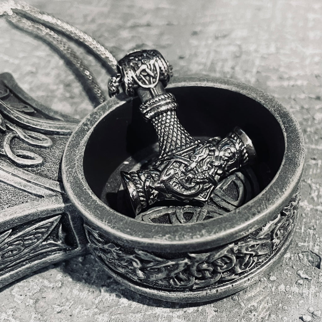 Mjölnir Thors Hammer of the Gods Necklace