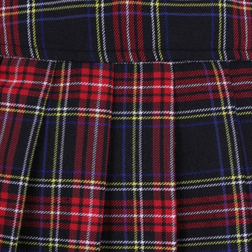 Dark Doll Black Tartan Mini Skirt