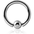 Ball Closure Captive Ring Surgical Steel - Stainless Steel