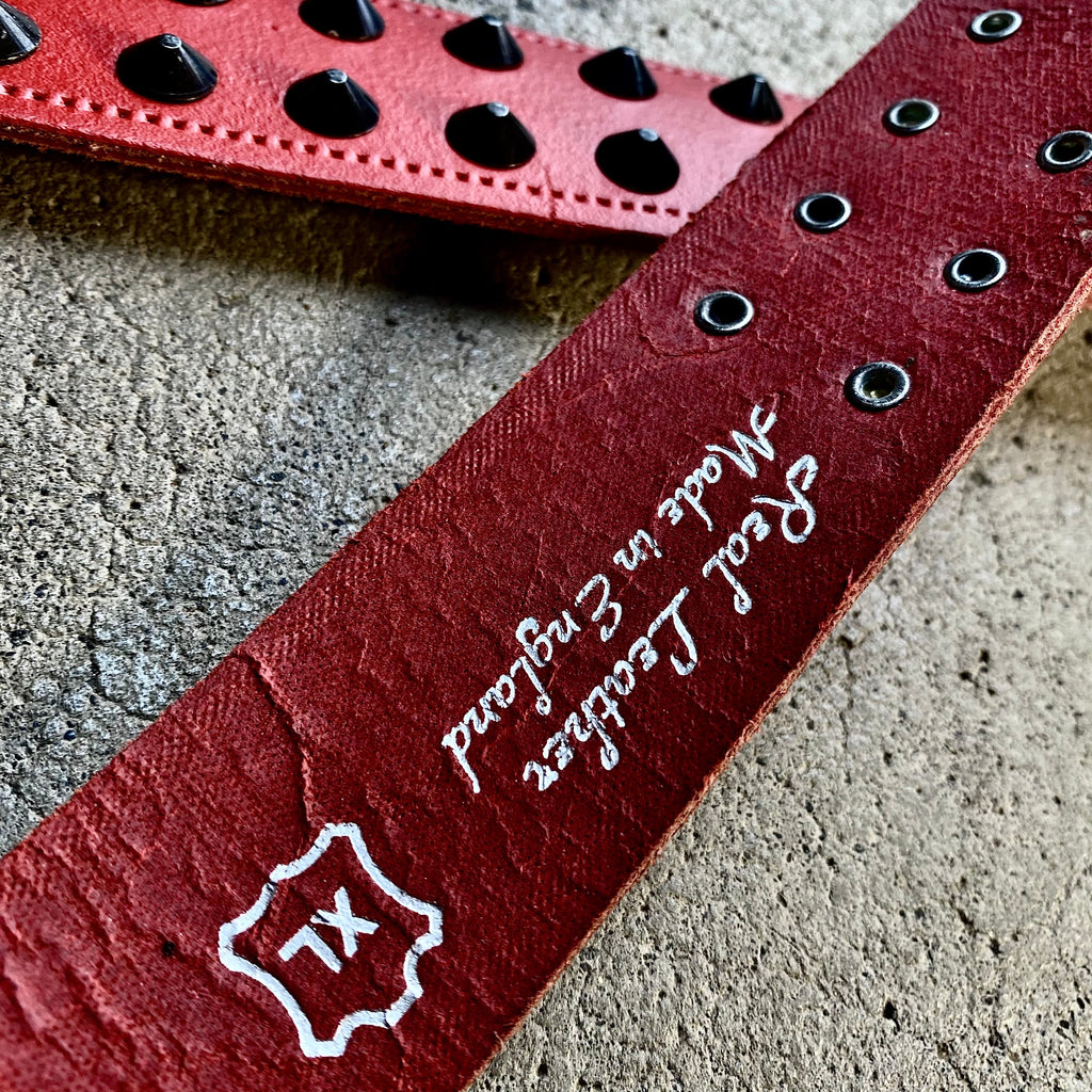 Devilment Cone Studded Leather Belt