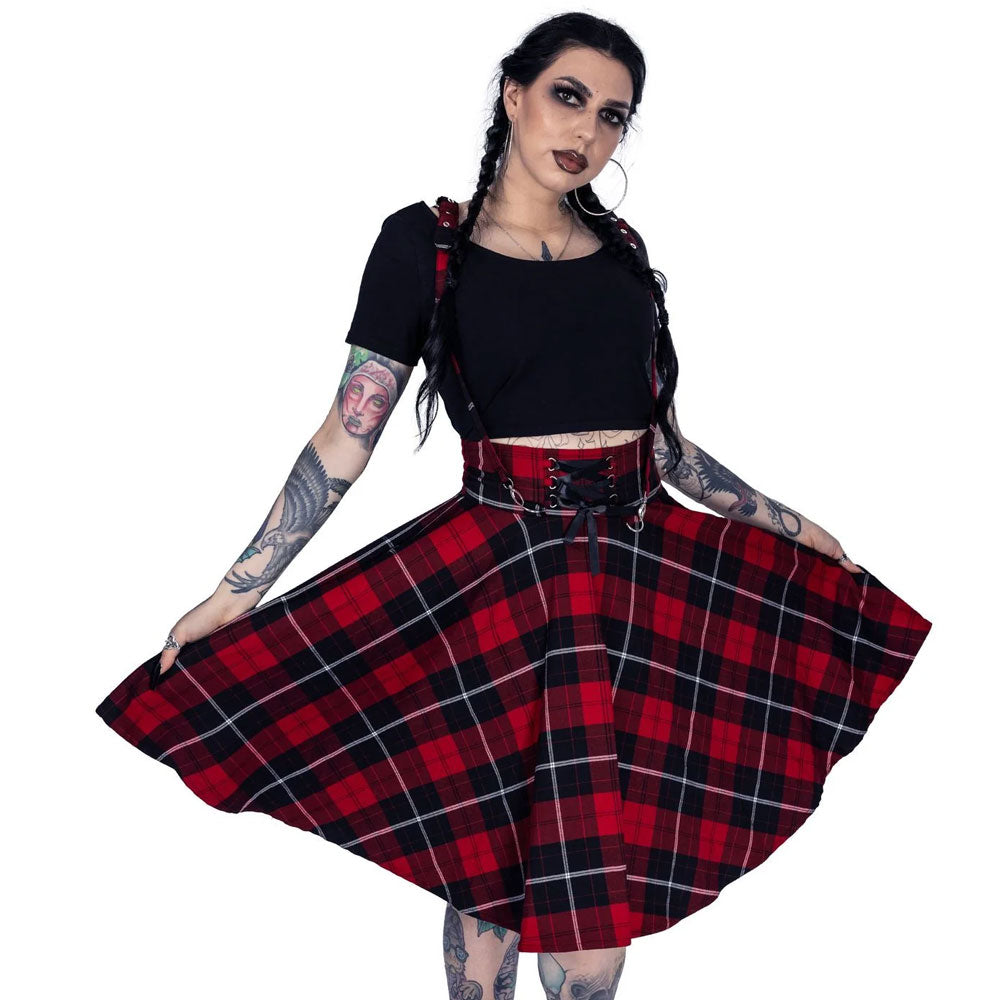 Seneca Red Tartan Full Skirt