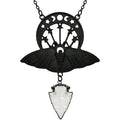 Luna Moth Quartz Necklace