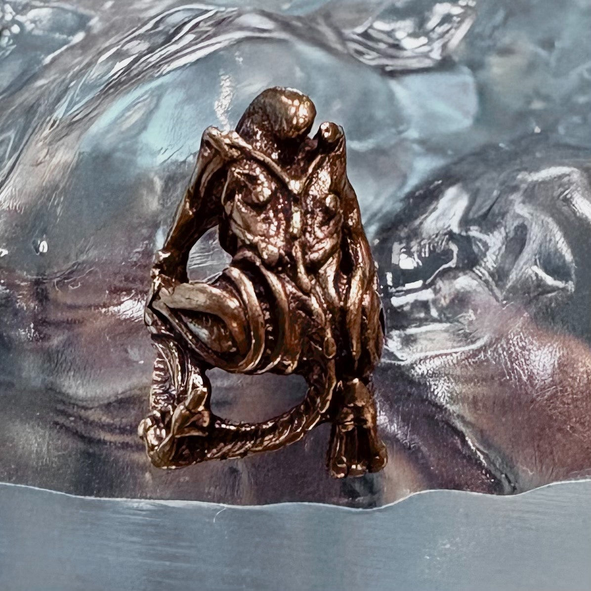 Brass Alien Xenomorph Teeny Tiny Figurine