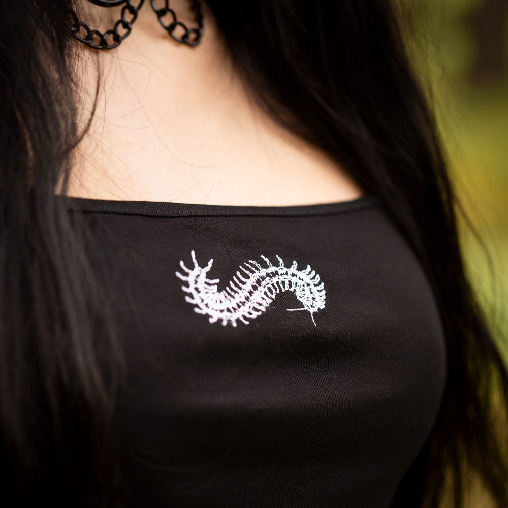 Critter Centipede Crop Singlet Top