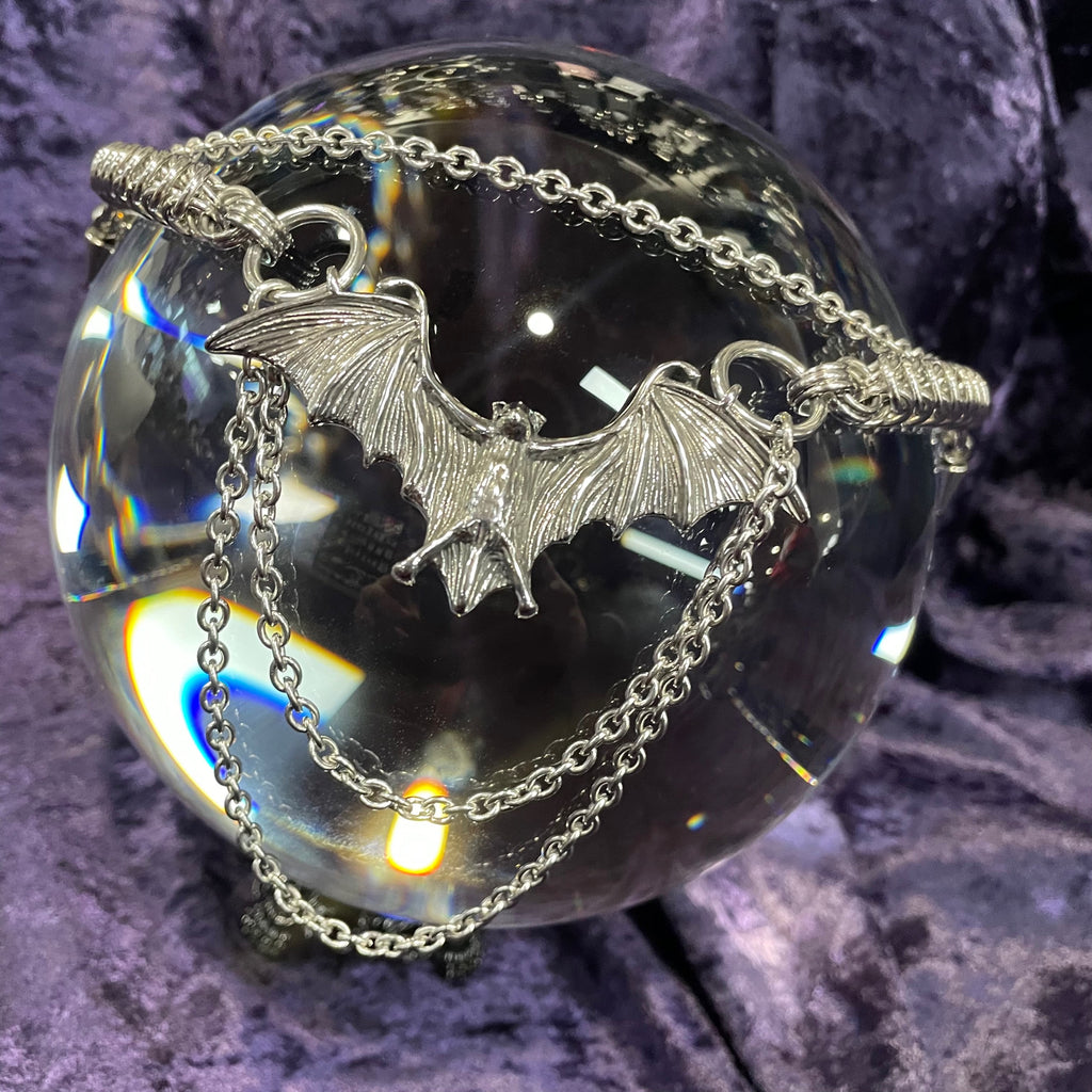 Lugosi Chainmaille Bat Necklace