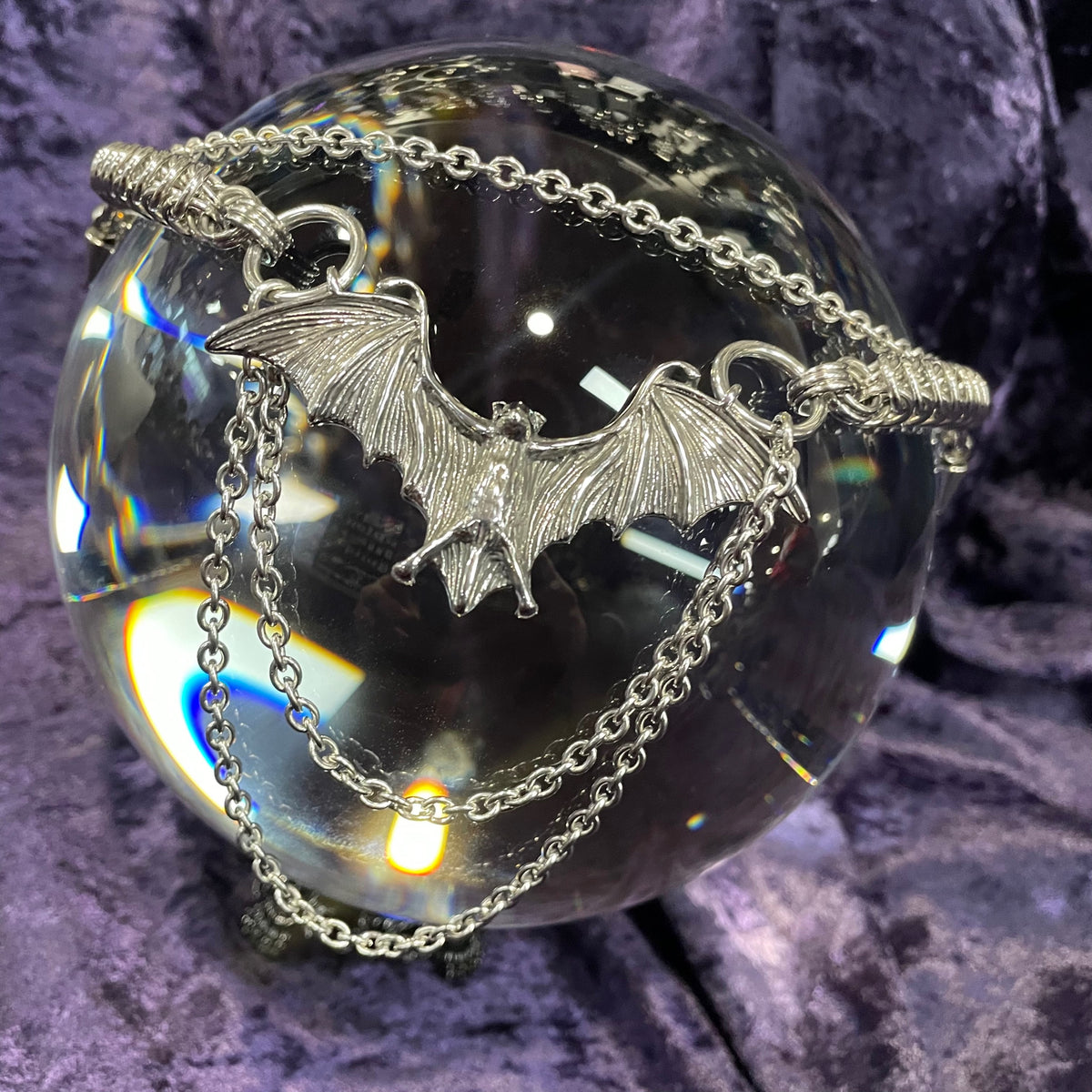 Lugosi Chainmaille Bat Necklace