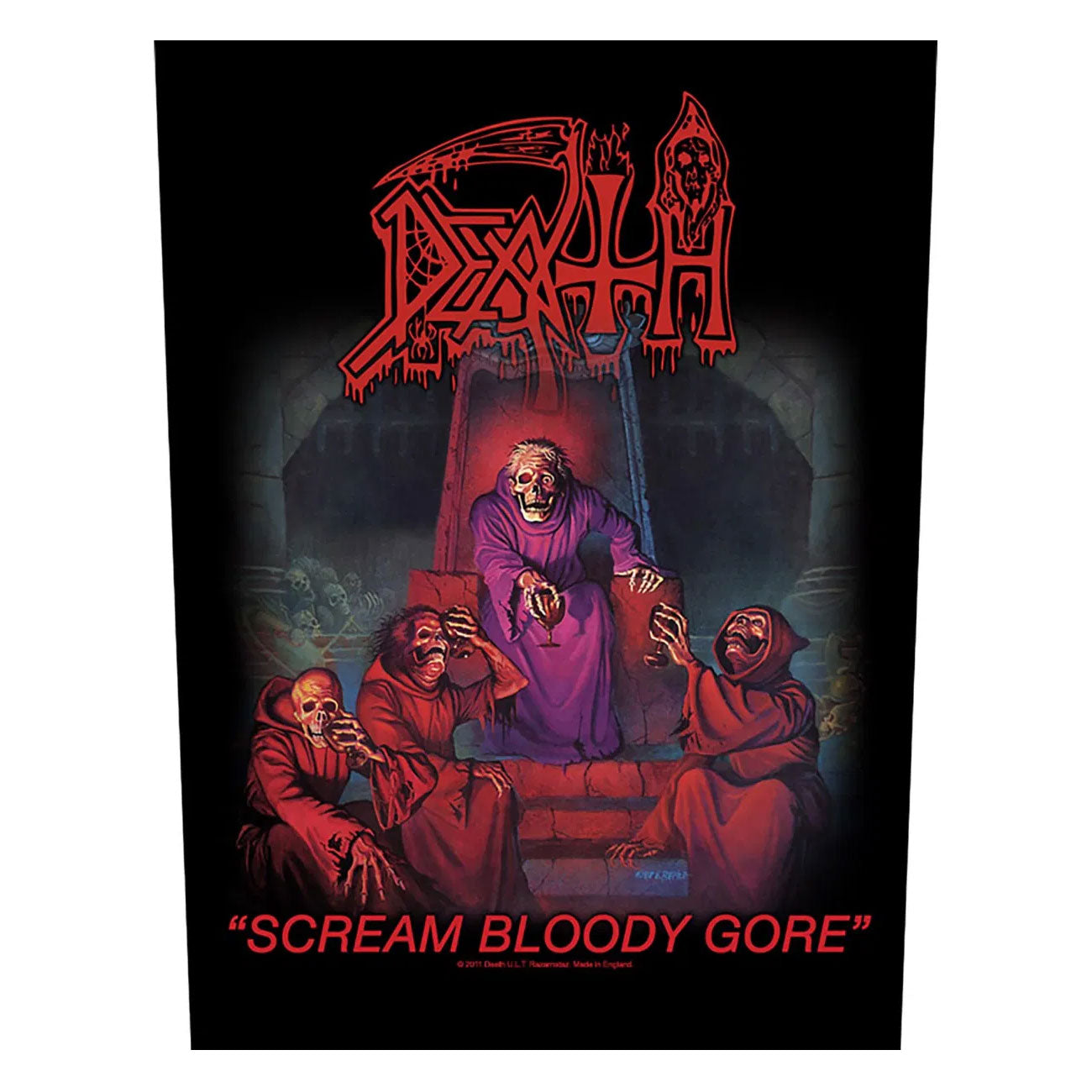 DEATH Scream Bloody Gore Back Patch