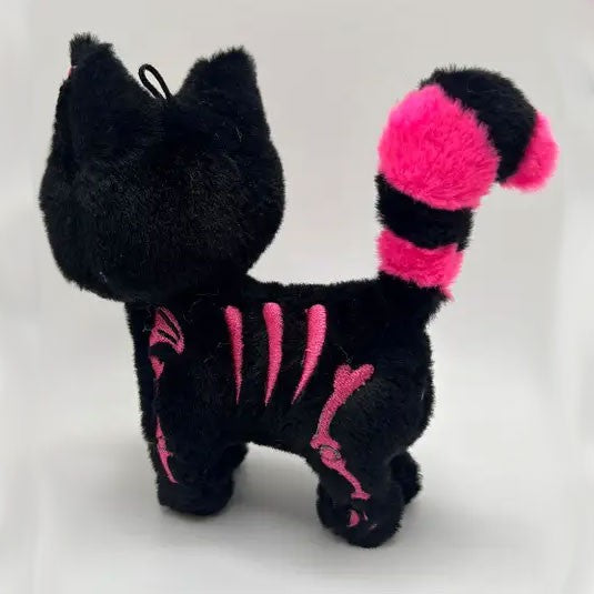 Bubblegum Bones Skelekitty Plush Keychain