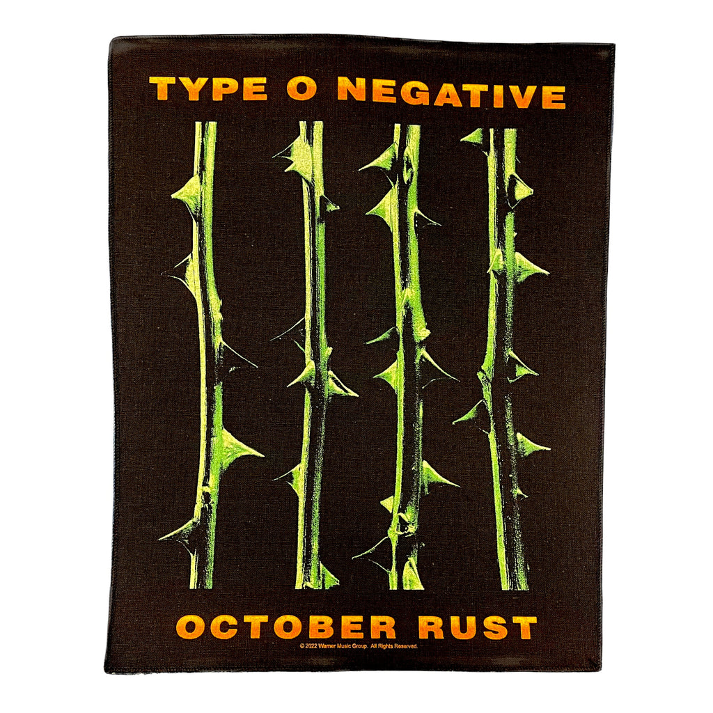 TYPE O NEGATIVE October Rust Back Patch