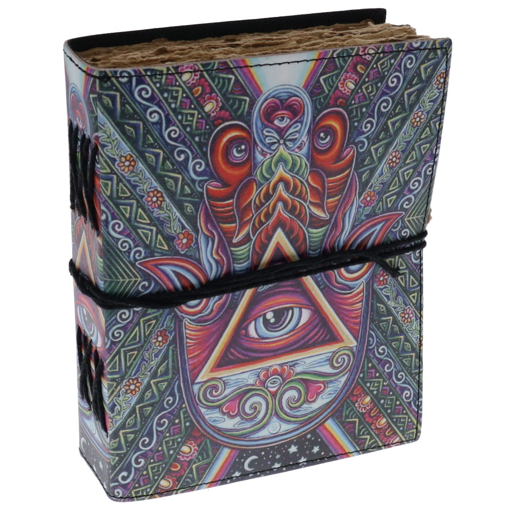Psychedelic All Seeing Eye Leather Journal