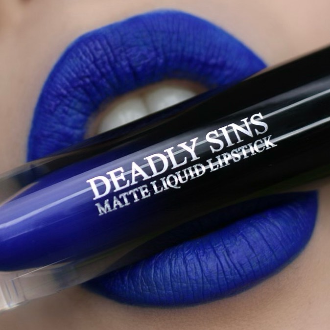 Lunar Matte Blue Liquid Lipstick