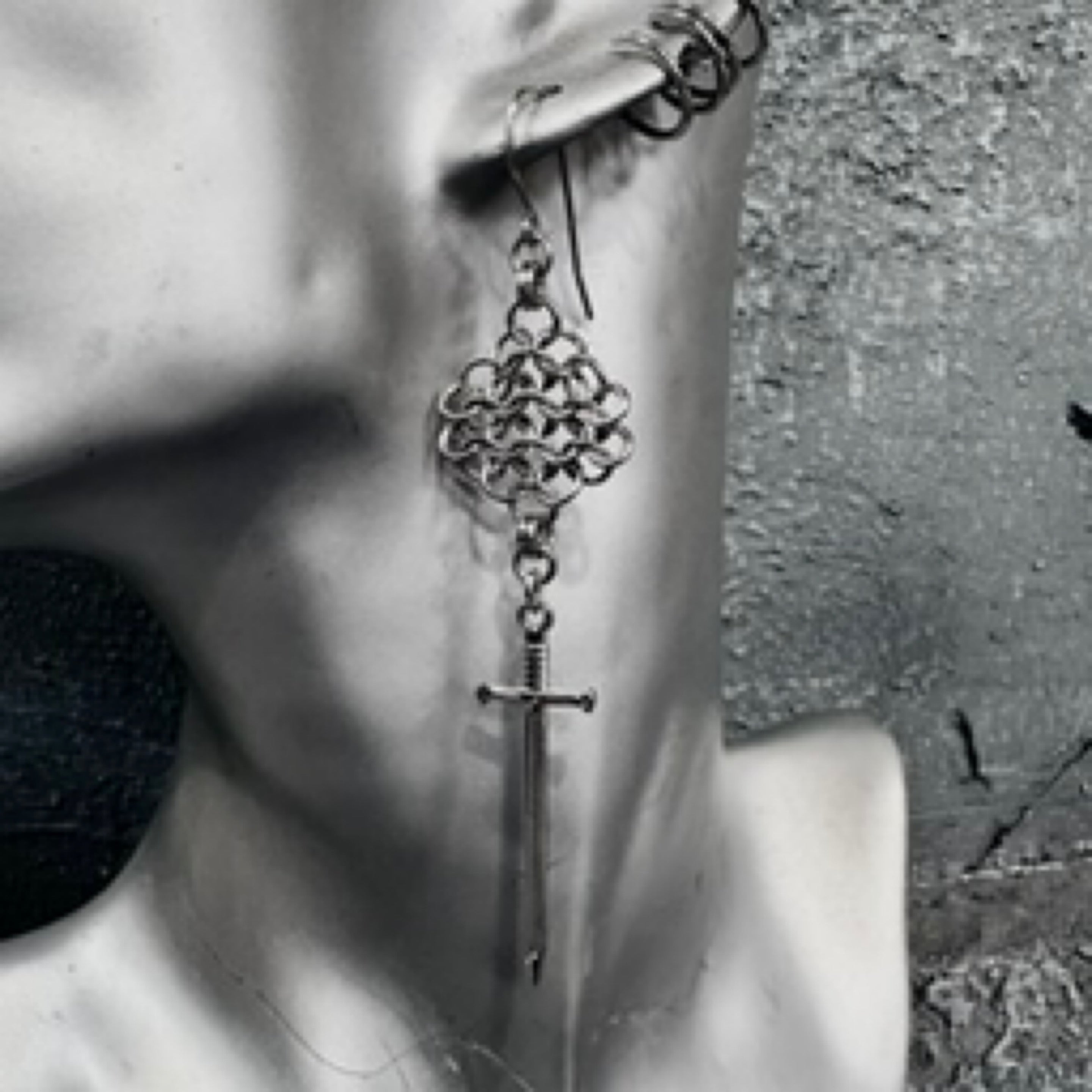 Slayers Armour Sword Earrings