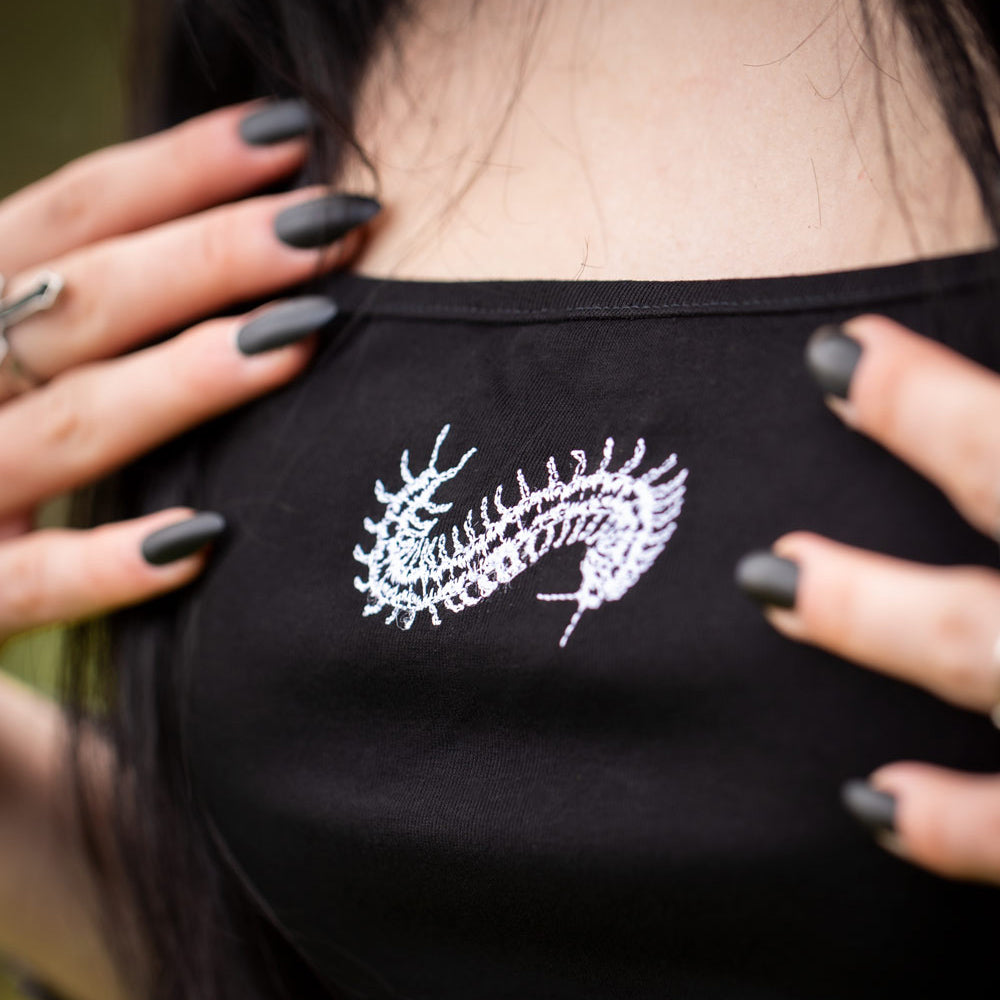 Critter Centipede Crop Singlet Top