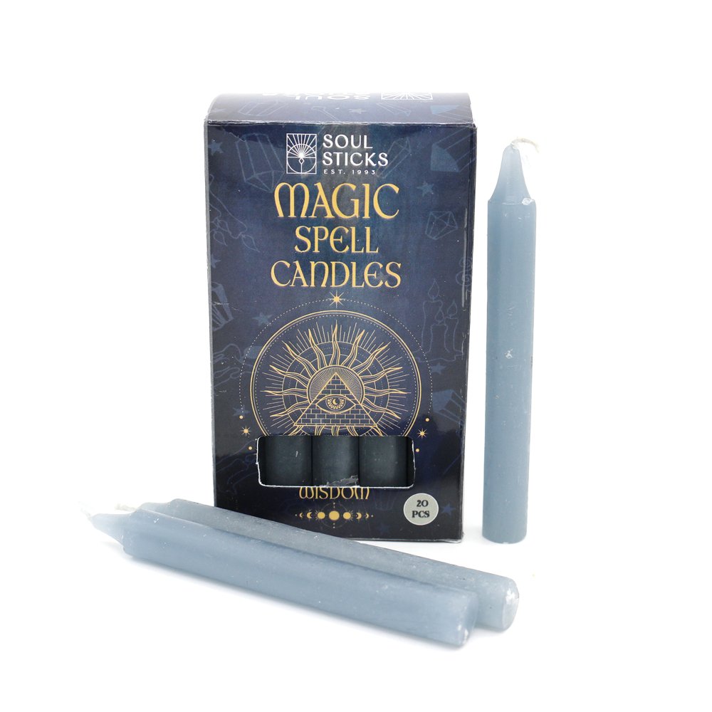Spell Ritual Mini Candles - 20pk Wisdom: Grey
