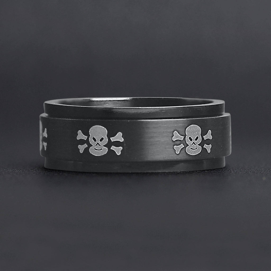 Perilous Skull Spinner Ring