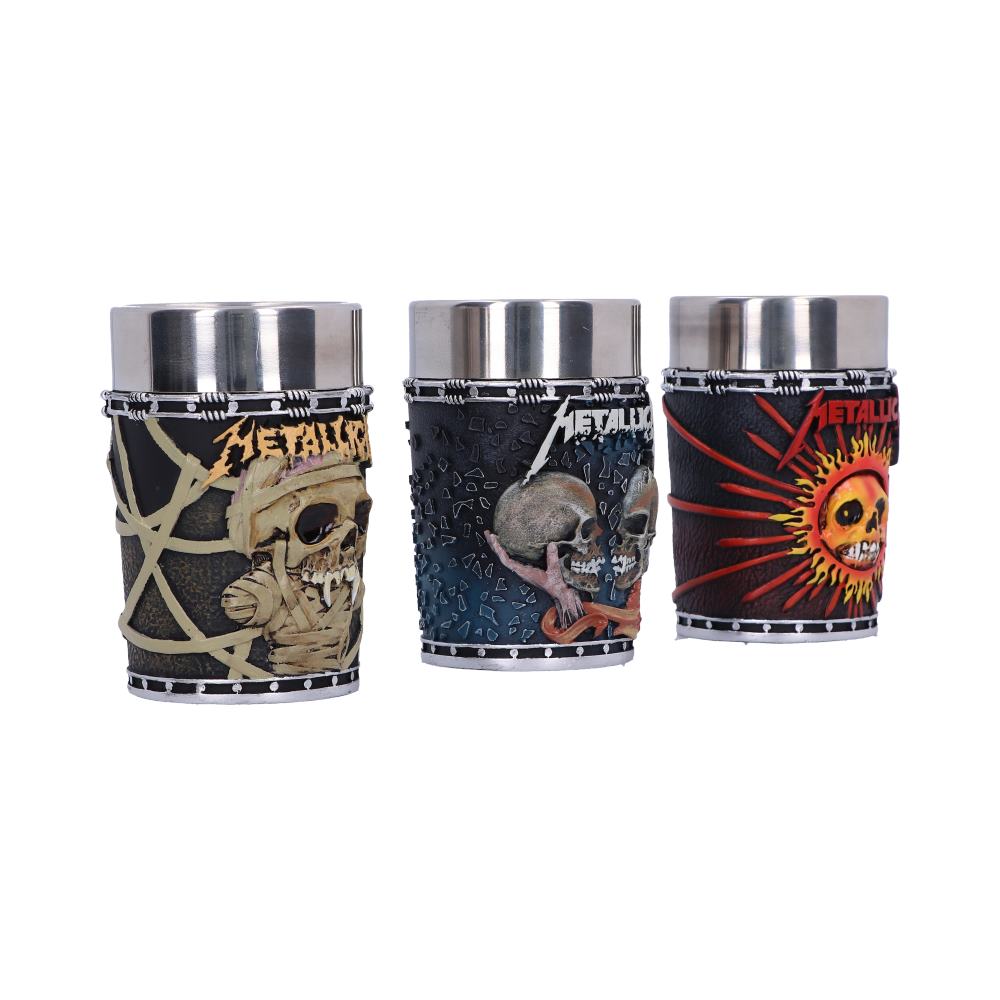 METALLICA Pushead Collectible Shot Glass Set of 3