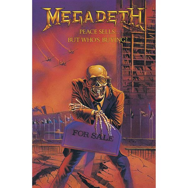 MEGADETH Peace Sells Wall Flag