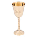 Altar Ritual Triple Moon Brass Goblet