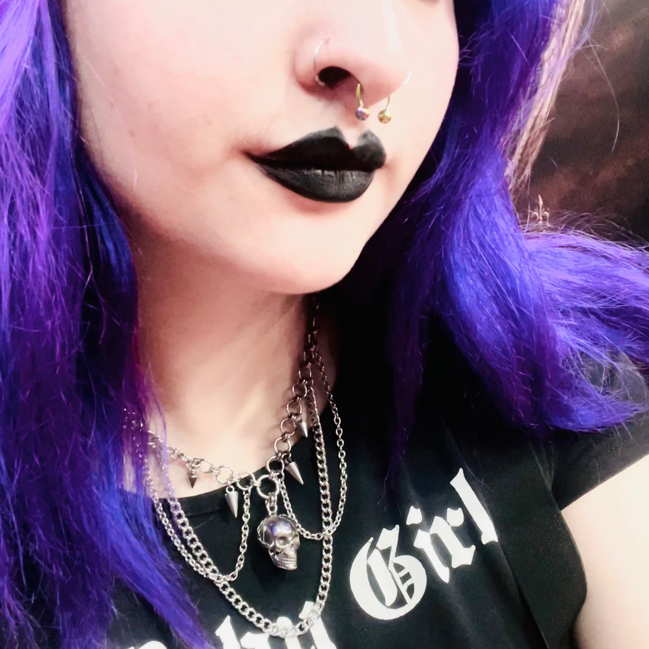 Mayhem In Chains Skull Choker