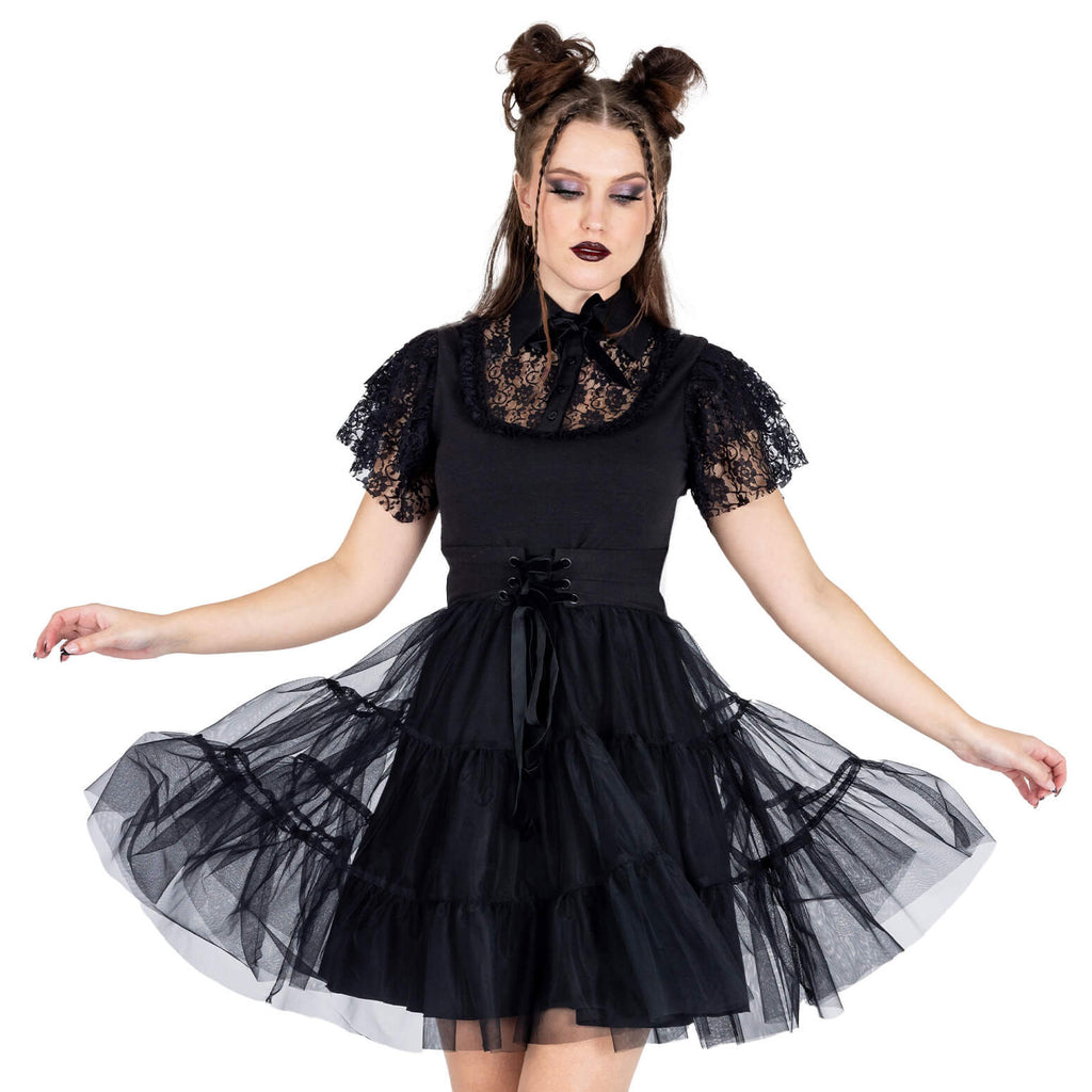 Nevermore Layered Gothic Dress