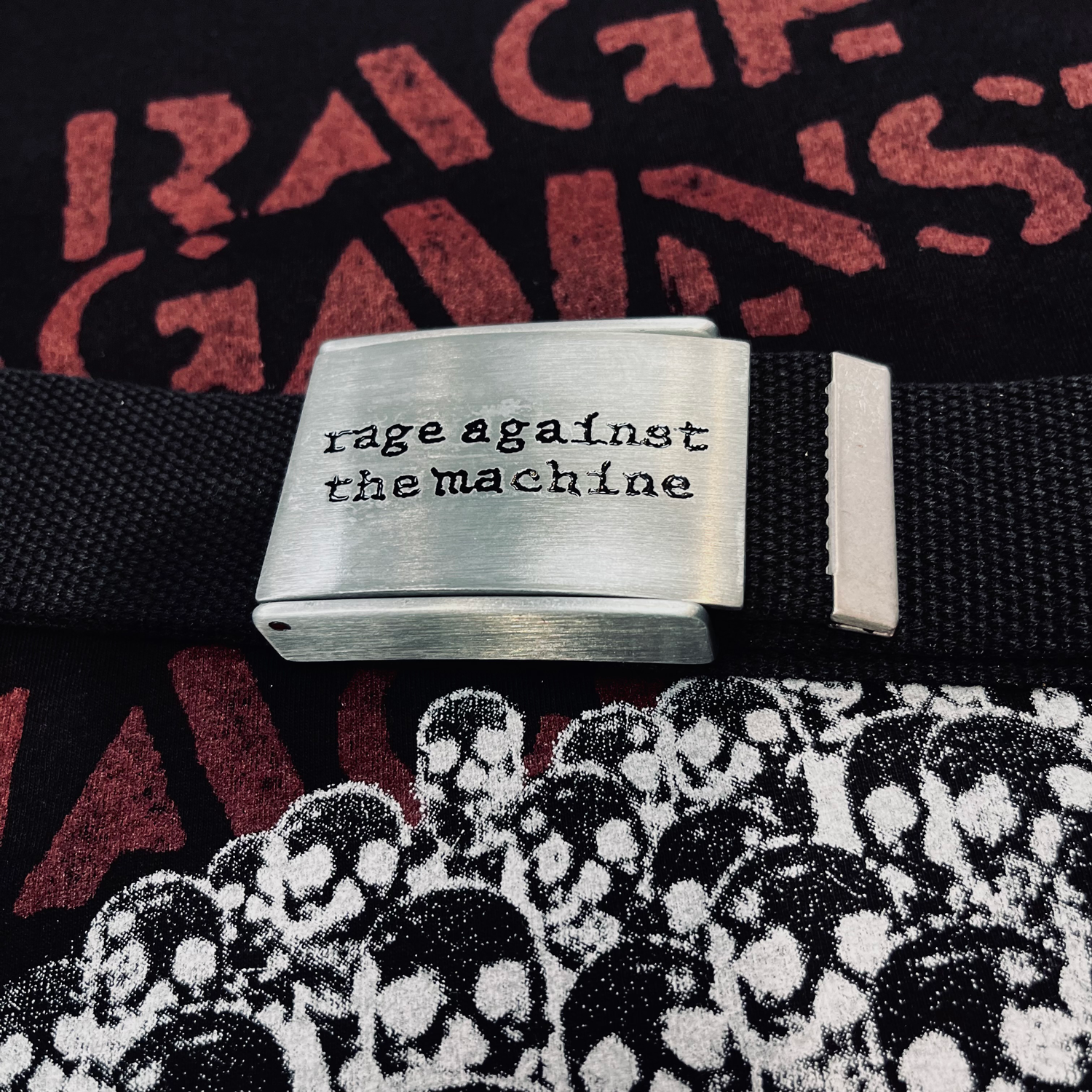 RAGE AGAINST THE MACHINE (RATM) Webbing Adjustable Belt
