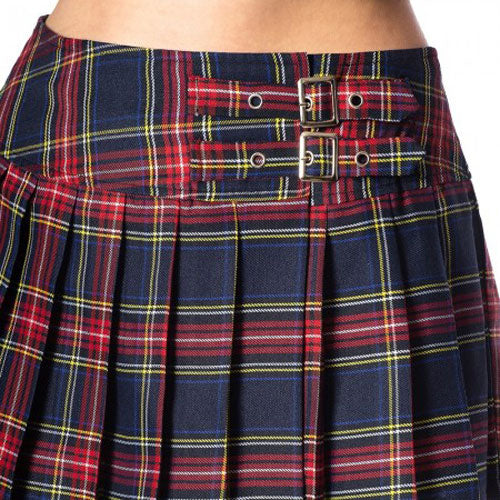 Dark Doll Midnight Tartan Mini Skirt