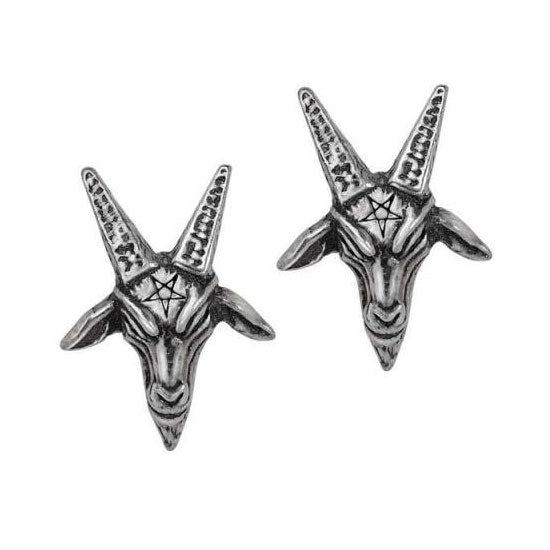 Alchemy Baphomet Stud Earrings