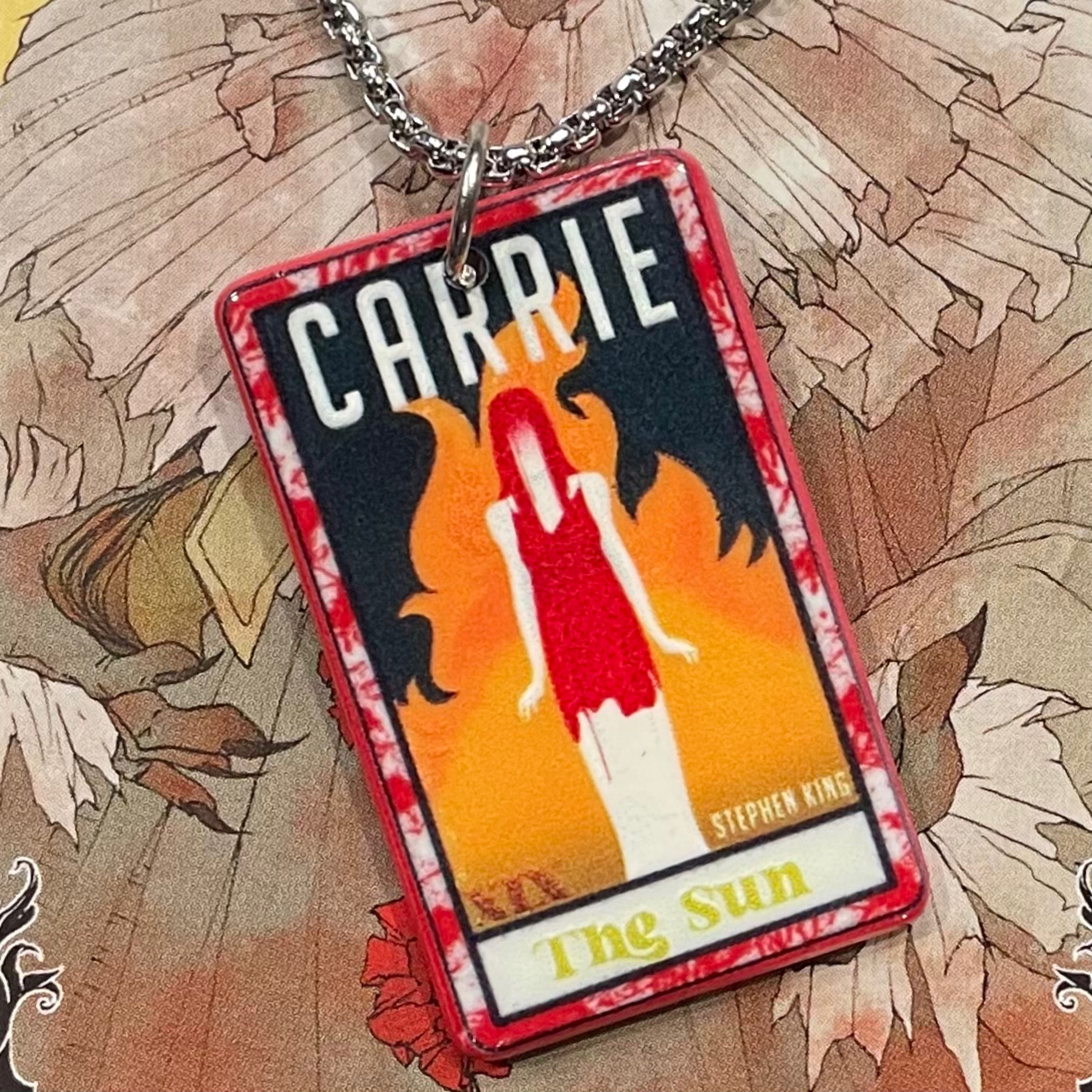 Horror Tarot Sun Necklace