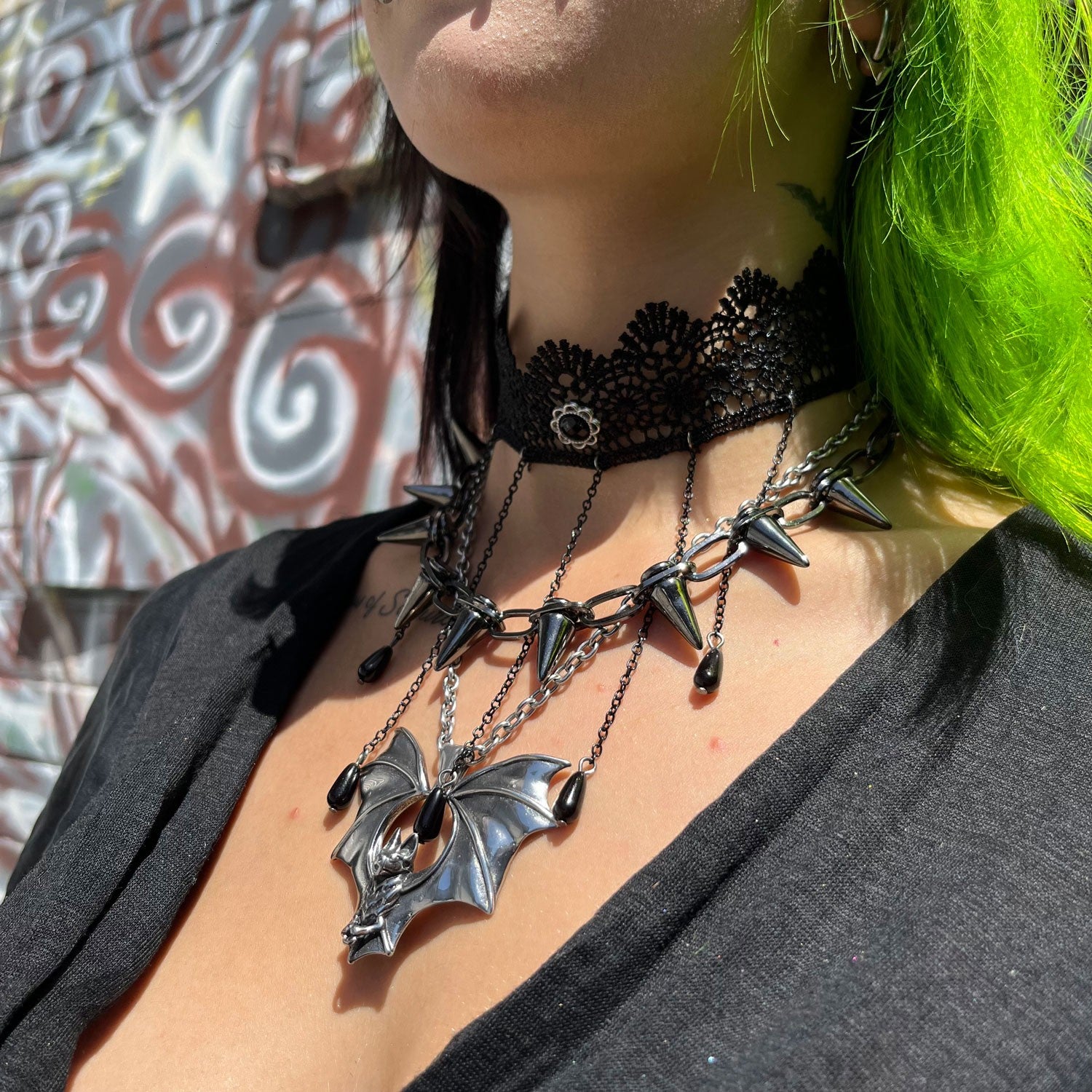 Echolocation Bat's Call Necklace