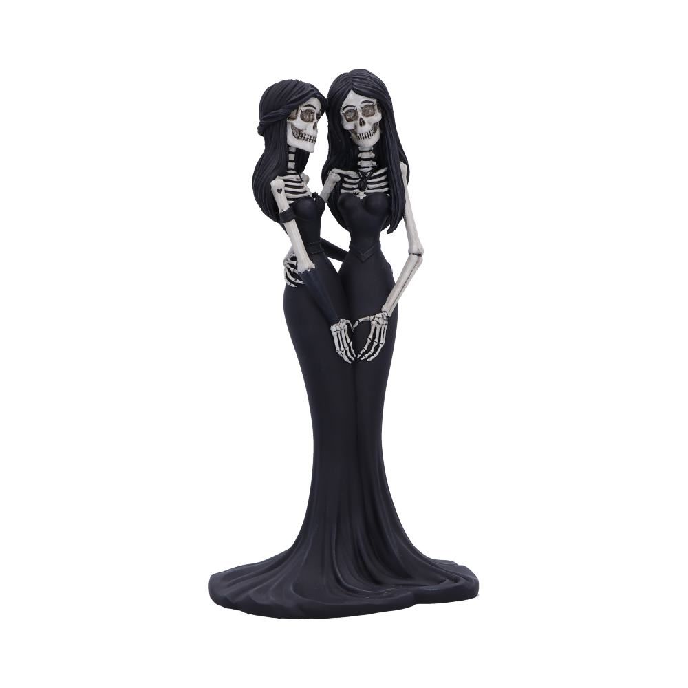Eternal Sisters Skeleton Embrace Statue