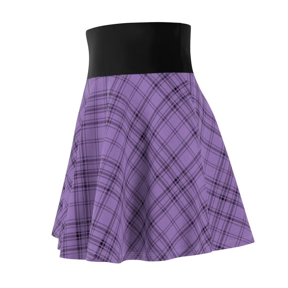 Jennacidal Purple Tartan Skater Skirt