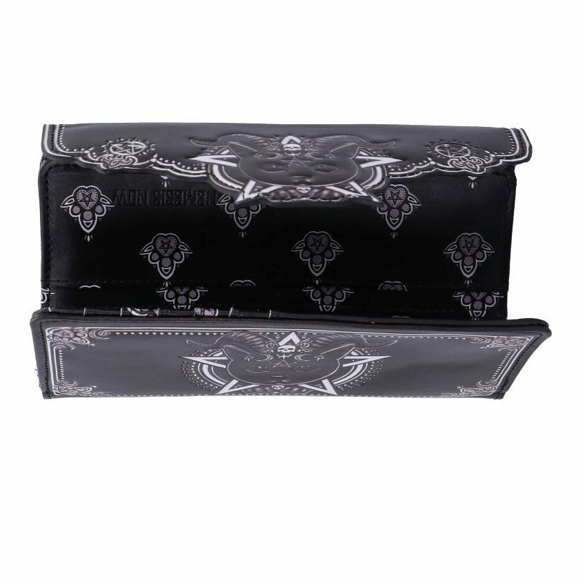 Pawzuph Black Devil Kitty Embossed Wallet