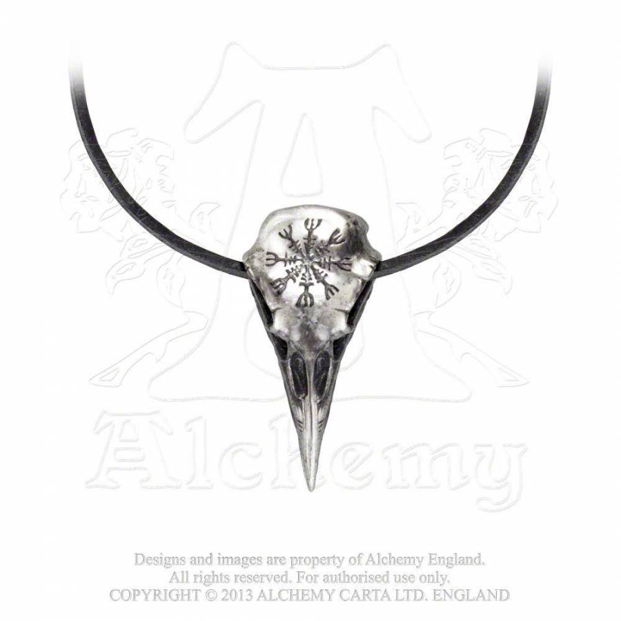 Helm Of Awe Ravenskull Necklace