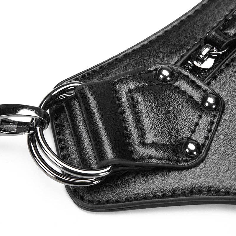 Punk Style Rivet Chain Bag: Black