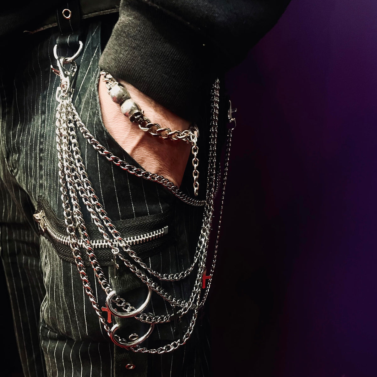 Stay Wicked Cross Accessory Chain Pack