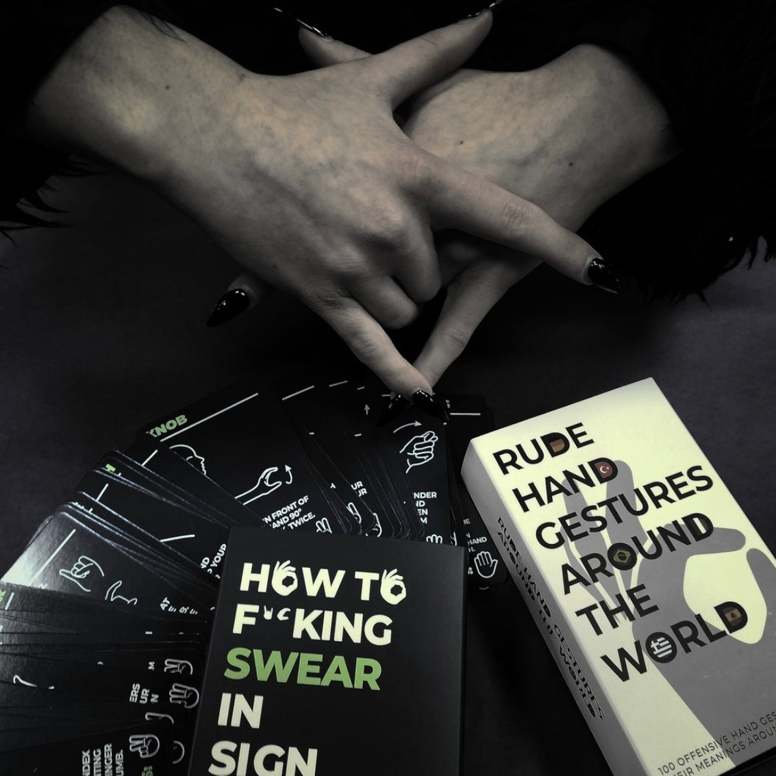 Rude Hand Gestures - Around the World Cards