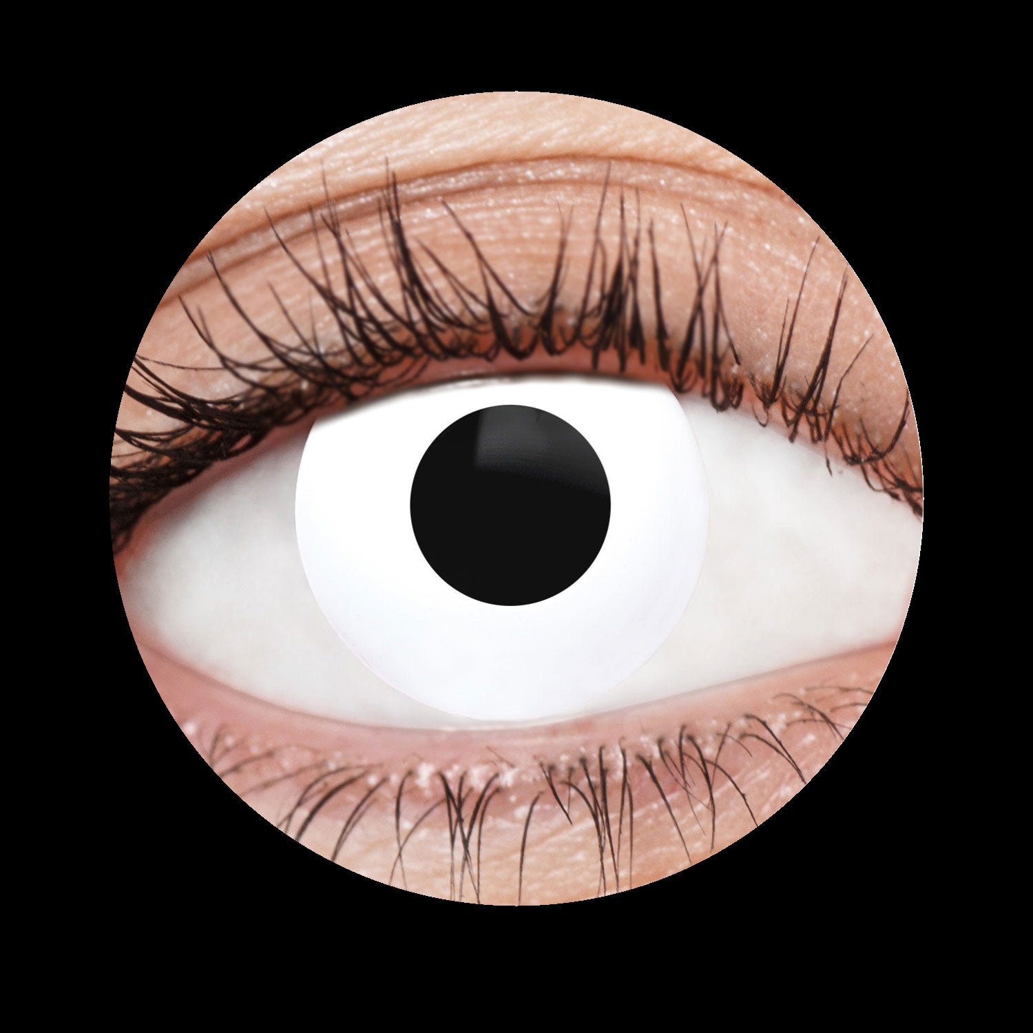 White Deranged I Contact Lenses