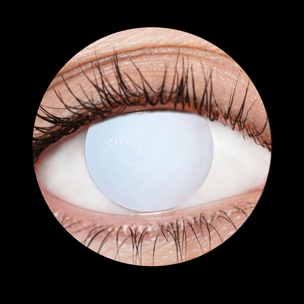 Blind White Contact Lenses