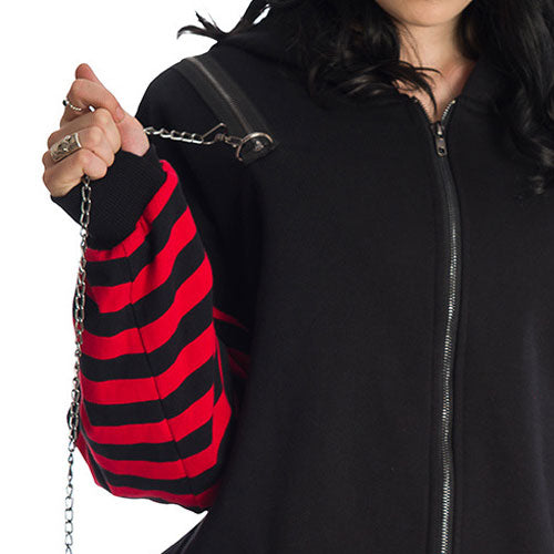 Portia Blood Stripe Hood