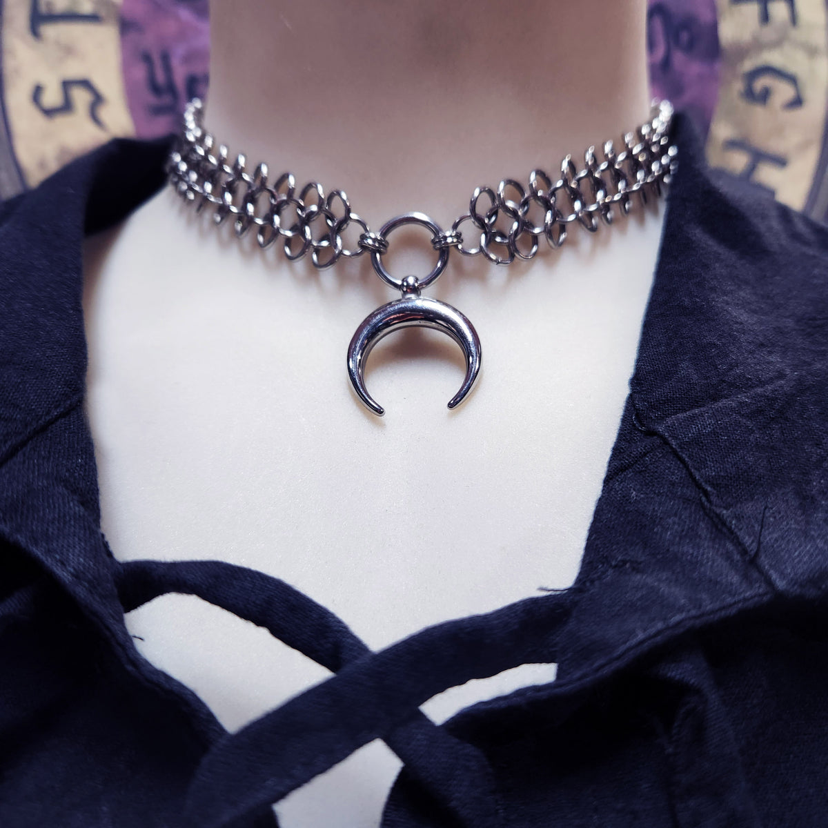 Luna's Shield Chainmaille Choker