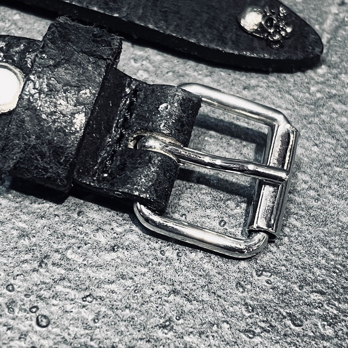 Alchemy Castile Amethyst Studded Leather Belt