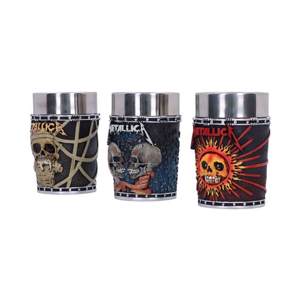 METALLICA Pushead Collectible Shot Glass Set of 3