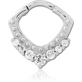 Septum Piercing Countess Hinged Clicker Surgical Steel