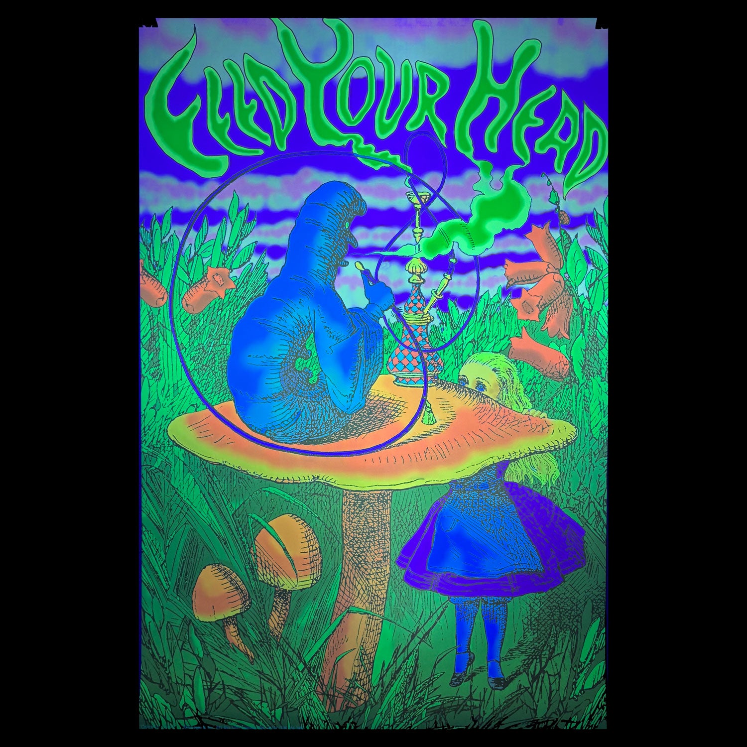 JEFFERSON AIRPLANE Feed Your Head Alice Blacklight Poster 205