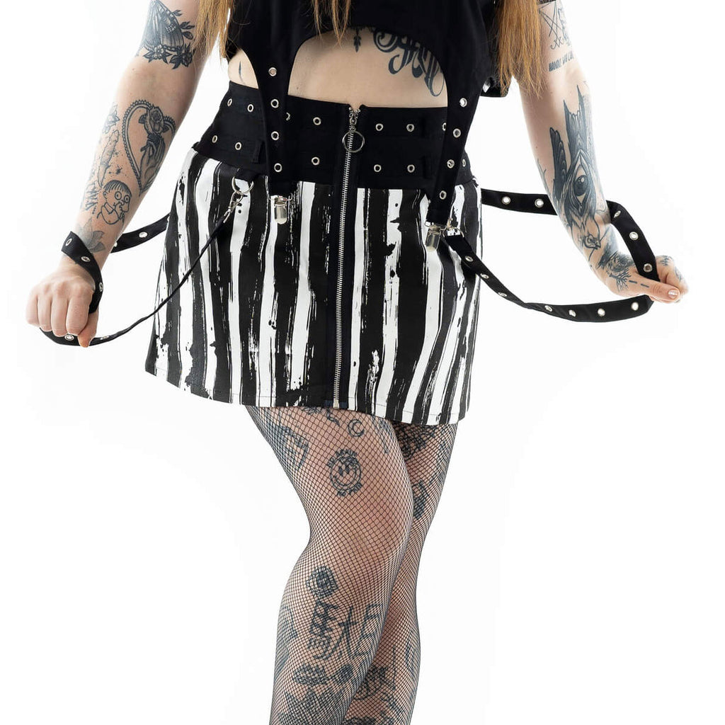 Showtime Black andd White Skirt