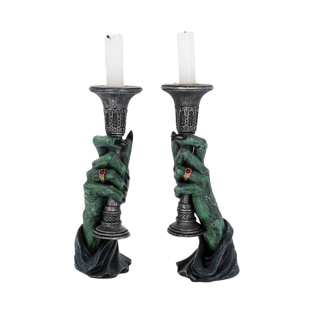 Light of Darkness Witch Candle Holder Duo