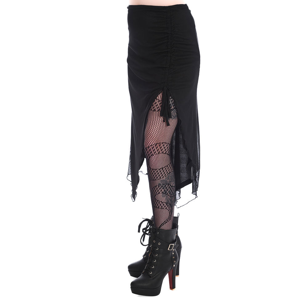 Umbra Mesh Ruched Skirt