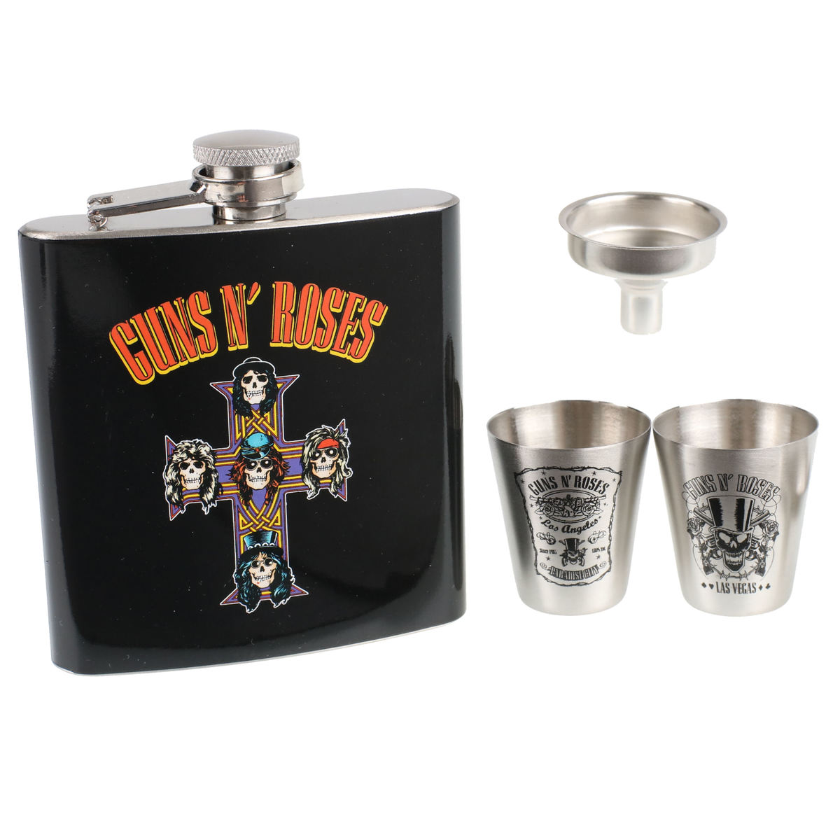 GUNS N' ROSES Hip Flask Set