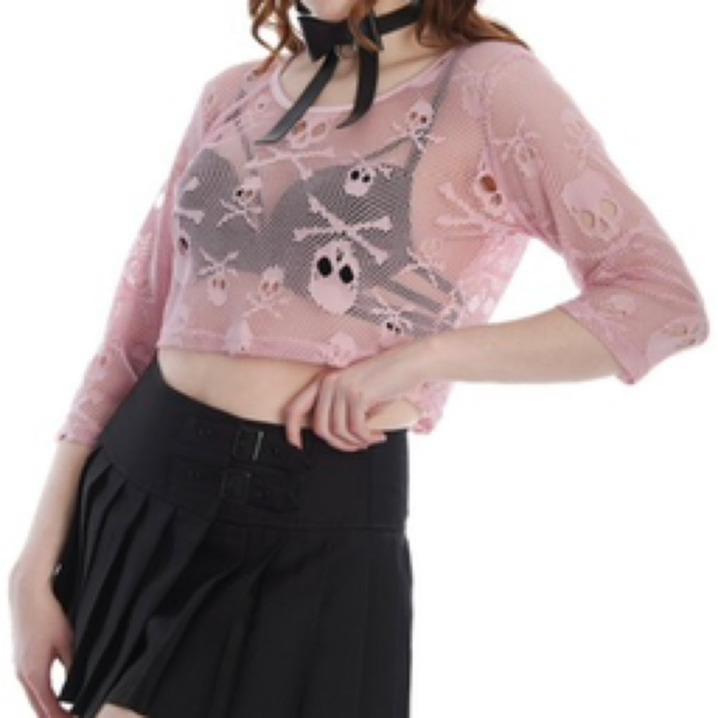 Skull Sweet Decay Crop Top